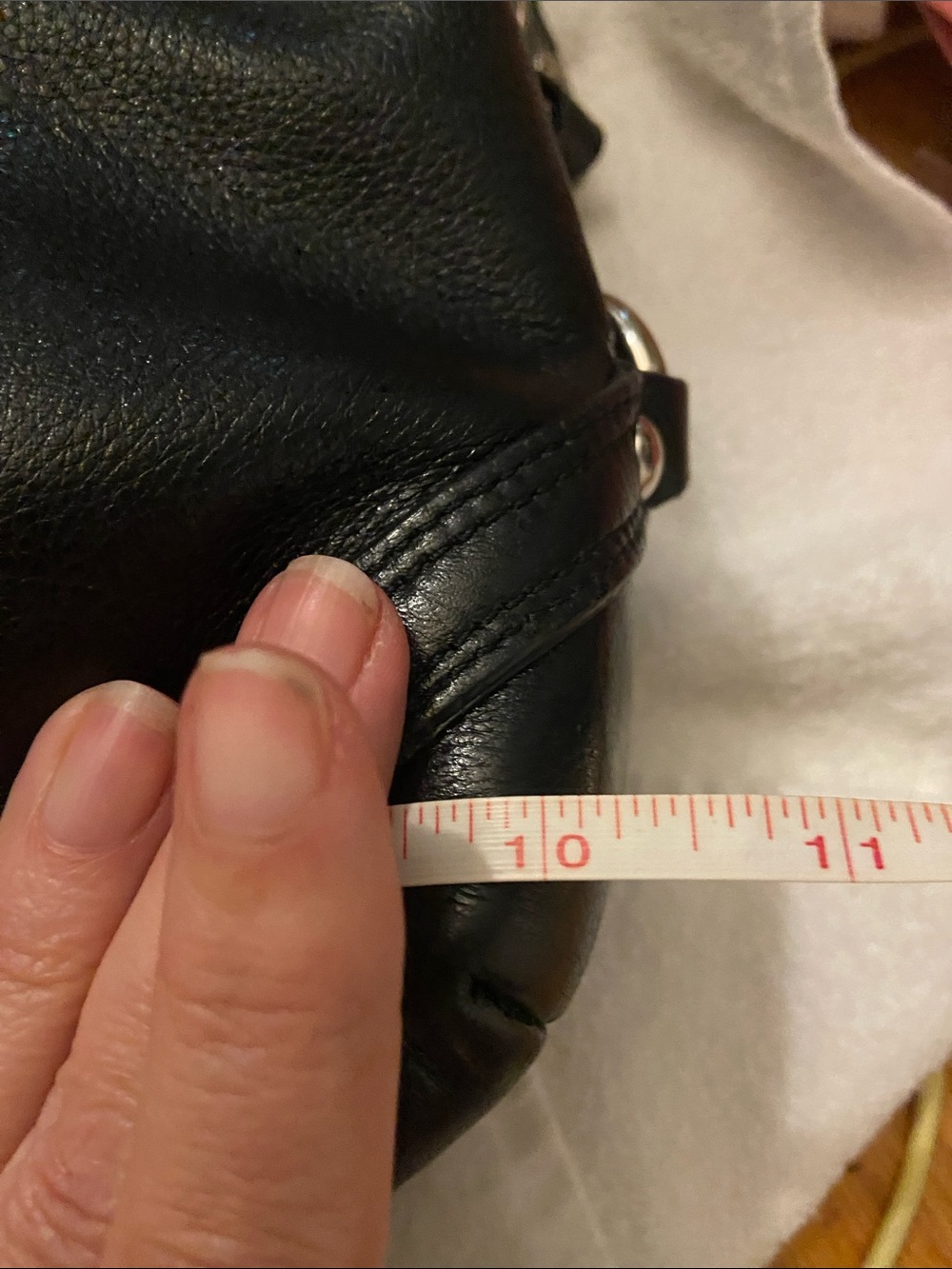 Coach Black Leather Shoulder Carly Hobo with Silver Hardware - Picture 7 of 11